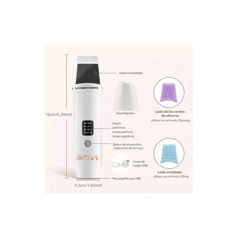 Limpiador Facial Ultrasónico Usb - Eliminación Espinillas