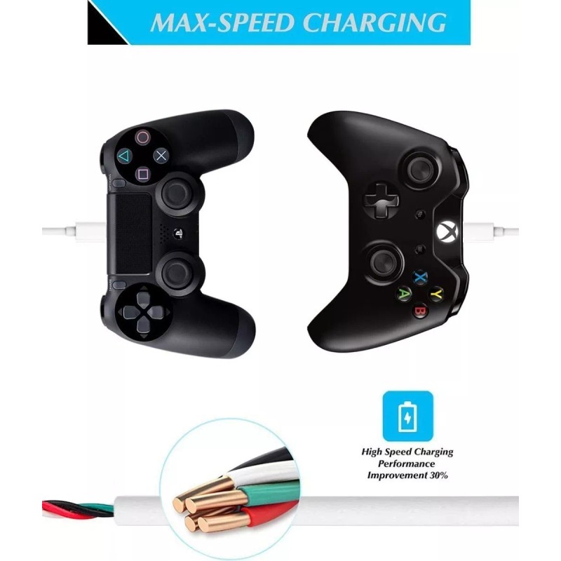 Micro USB Paquete De 3 Cables Micro Usb V8 Largo