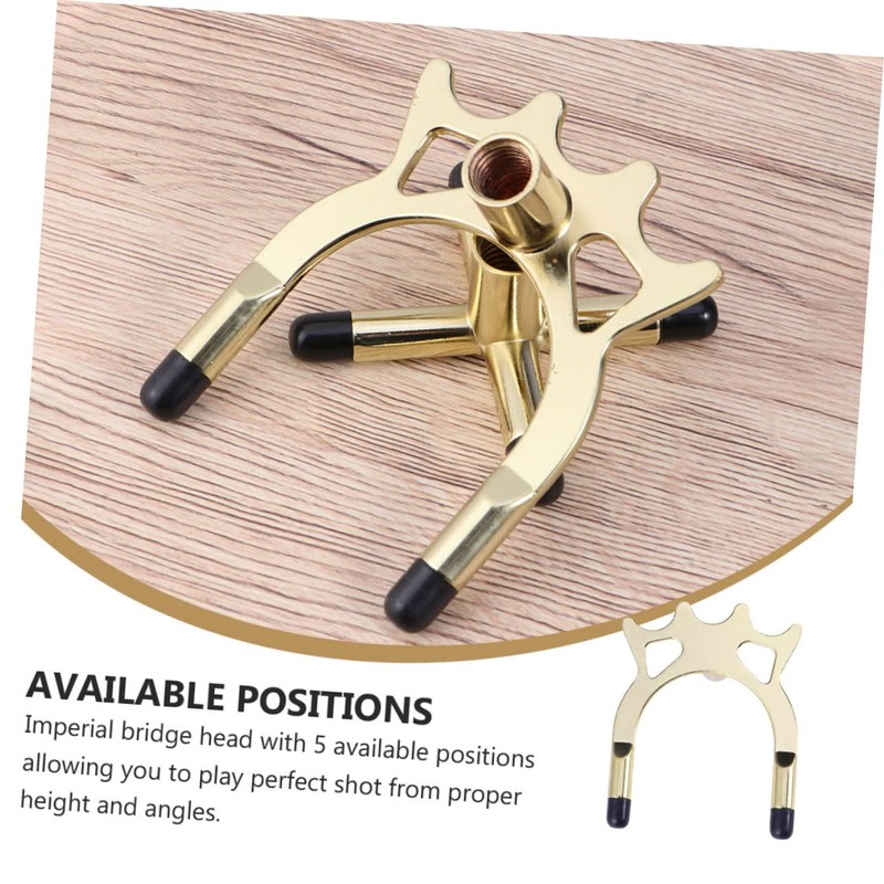 Sosoport Pool Bridge Head Accessory Snooker Stick Rack for Shots