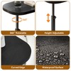 C Shaped Side Table,Adjustable Height C Table End Table for