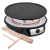 nutrichef Electric Crepe Maker & Griddle - Easy Clean Detachable