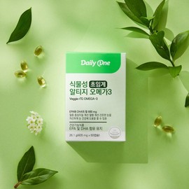 Daily One Vegetable Supercritical Altige Omega 3 EPA DHA 435mg / 데일리원  식물성 초임계 알티지 오메가3 EPA DHA 435mg X 60캡슐 3통