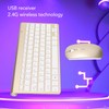 Keyboard Mouse Set 2.4G Wireless 78 Keys USB Thin Etched
