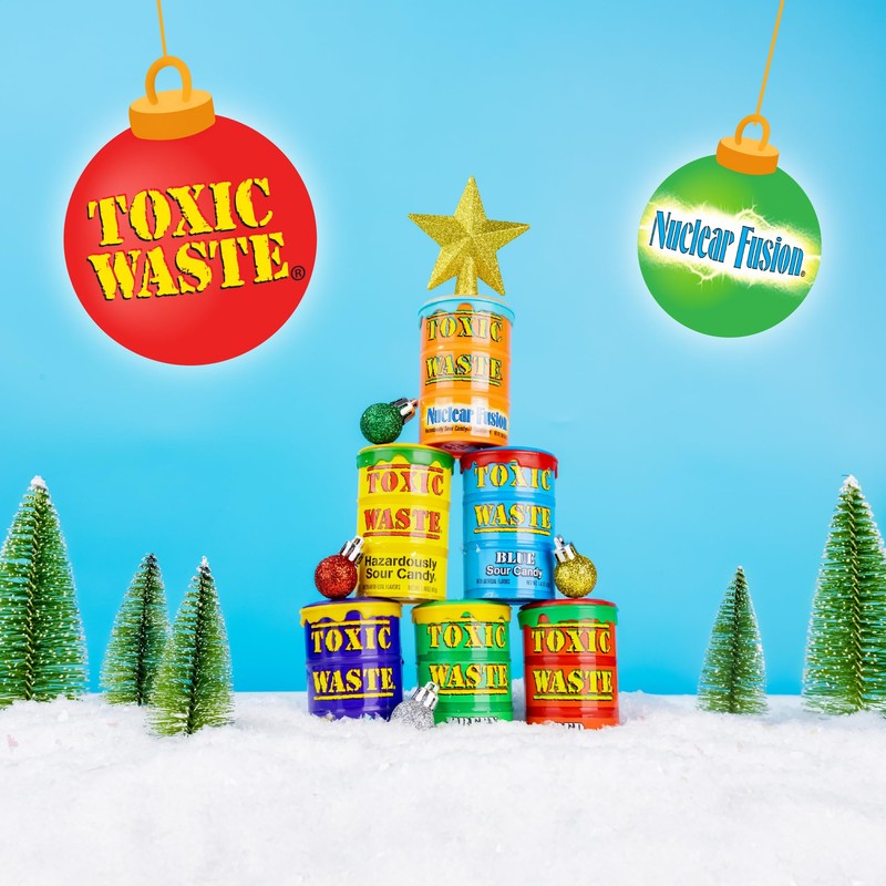 TOXIC WASTE - Nuclear Fusion Hazardously Sour Candy - Raspberry-Lemon,