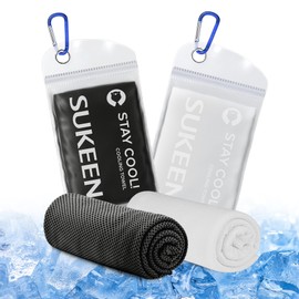 Sukeen Men's & Women's Cooling Towel Set, 2 x 40" x 12", Quick Dry, Travel & Outdoor Work Sports Towel