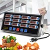 Commercial 12 Channel Kitchen Timer Digital Restaurant Timers Professional LED