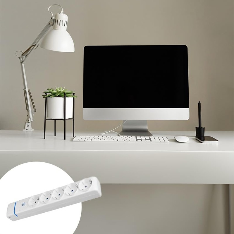 5 Way Power Strip Unwired with Switch 16A 250V