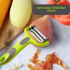 3-in-1 Multifunction Peeler with Rotatable Blades Stainless Steel Ergonomic Handle