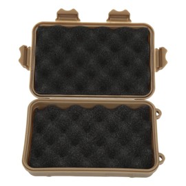 Pwshymi Wild Survival Storage Box, High-Strength Camping Survival Kits, Multipurpose, Waterproof, Shockproof for Camping (Brown), brown