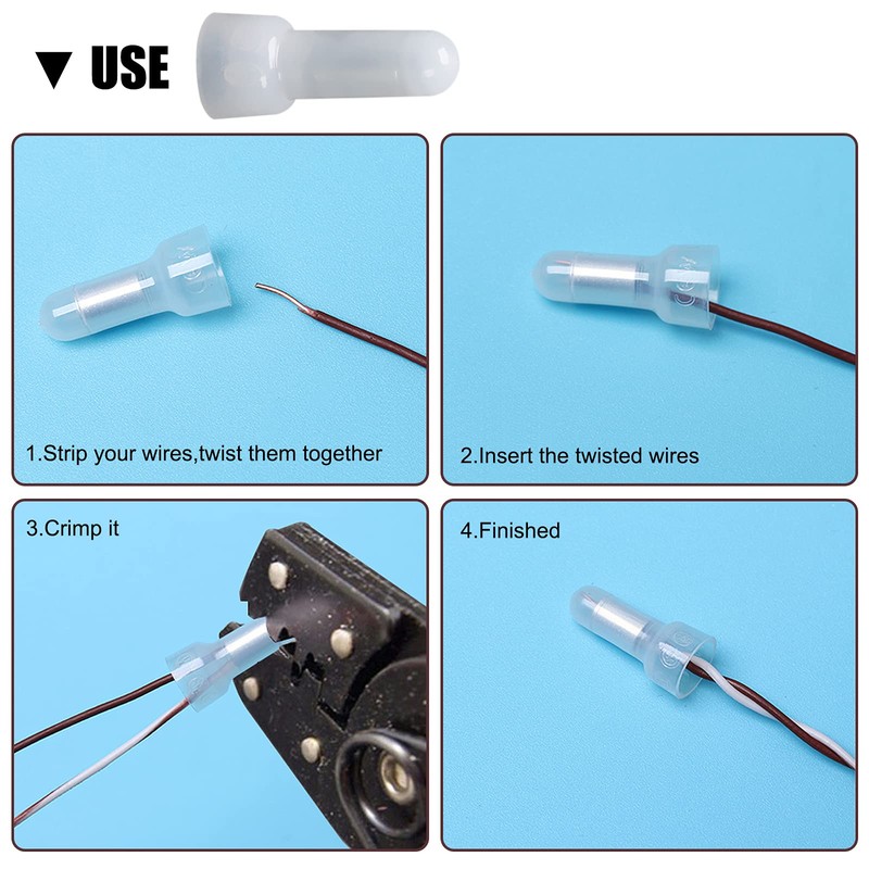 Nylon Wire Crimp Cap,12/10 AWG closed end crimp terminal connectors