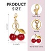 OVRUNS Cherry Bag Charm - Cute Sparkling Purse Accessory