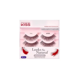 KISS Looks So Natural Lashes Double Pack - FLIRTY Tapered End Technology Lightweight Comfortable