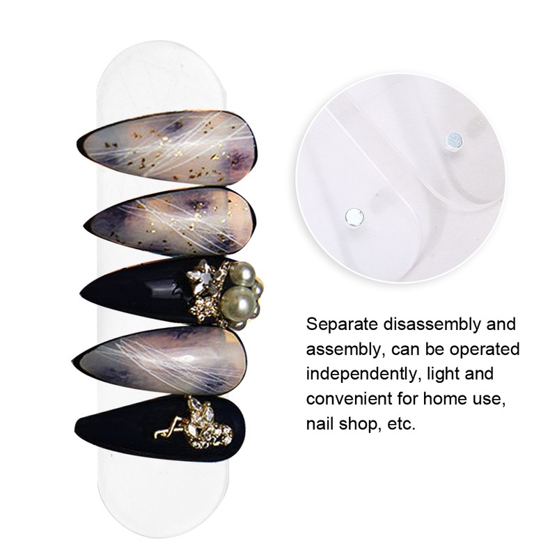 50pcs Nail Polish Display Stand Magnetic Fake Nails Tip Holder