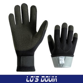 Lo's Douia Kevlar Diving Gloves Abrasion Resistance for Water Activities Diving, Fishing (Large)