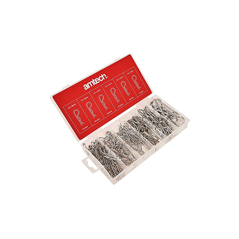 Amtech S6225 150 Piece Assorted Metric R Clips
