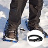 4pcs Snowshoe Straps, 9x0.8 Inch Snowboard Binding Straps Adjustable Ski