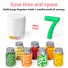 Betife Extra Large Supplement Organizer,Weekly Pill Organizer Bottle, Daily Pill