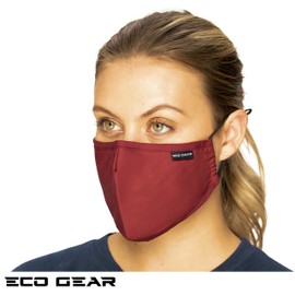 ECO-GEAR Anti Pollution Face Mask Particulate Respirator| Mask for Dust, Exhaust Gas, Smoke, Smog, Pollen and Fumes | Unisex Military Grade Washable Mouth Mask