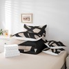 Feelyou Adults Black and Dark Tan Comforter Set Queen 7