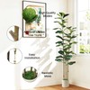 6ft Artificial Fiddle Leaf Fig Tree with Green Moss