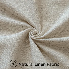 OTOSTAR Set of 2 Linen Fringe Decorative Throw Pillow Covers 22x22 Inch Soft Accent Cushion Covers with Tassels Boho Farmhouse Home Decor Pillowcase for Sofa Couch Patio Bed Living Room, Natural Beige