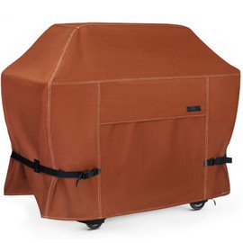 NettyPro Grill Cover for Outdoor Grill 60 inch Waterproof Heavy Duty Gas BBQ Cover for Outside Weber, Char-Broil, Brinkmann, Jenn Air, Nexgrill 3-4 Burners Barbecue, Brown