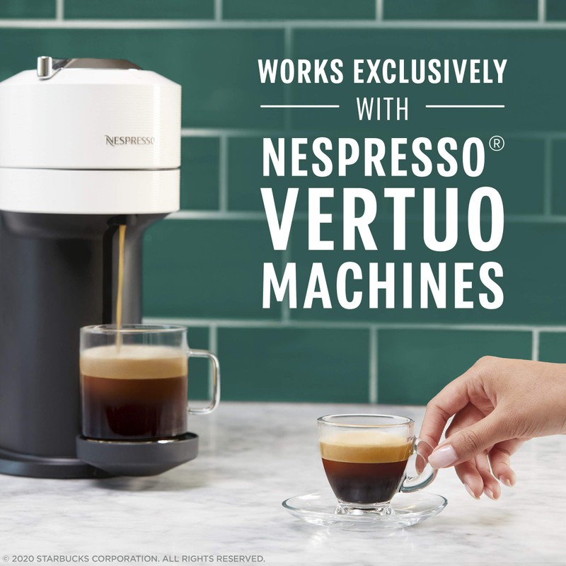 Starbucks by Nespresso Vertuo, Dark Roast Espresso, 50-count Espresso Pods,