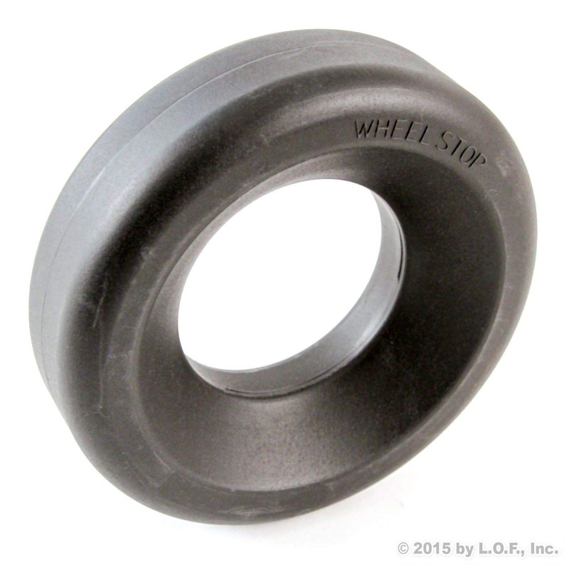 Trailer Wheel Stop Dock Chock Cargo Camper RV Roller Donut