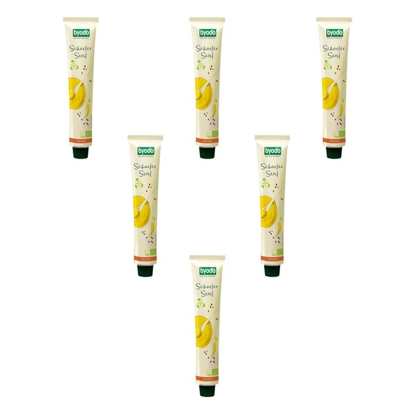 Byodo Organic Spicy Mustard Extra Sharp in Tube (6 x