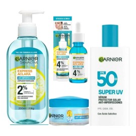 Rutina Express Aclara 4p Antiacné Gel Purificante+sérum 50fp Acneica Día/noche