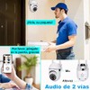 BAKEWAY Cámara de Seguridad Exterior WiFi HD 1080P IP66 Impermeable