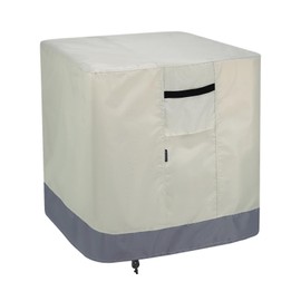 STEECA Air Conditioner Cover for Outside Units, Outdoor Waterproof Square Central AC Cover Fits up to 26L x 26W x 32H inch