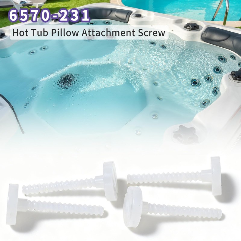 6570-231 Hot Tub Pillow Attachment Screw for Jacuzzi Spas 2002+