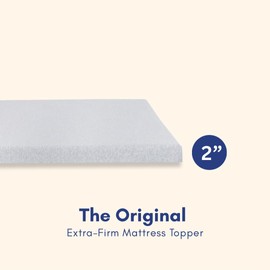 The Original Extra-Firm Mattress Topper, Queen Size, 3Z Mattress Topper Queen, by Foam Global Made in USA