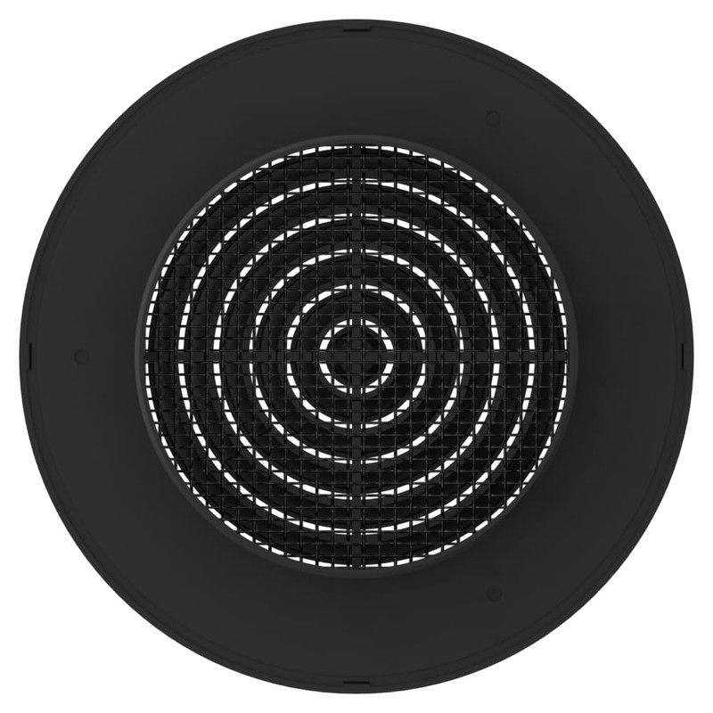 Awenta 4" Inch Black Round Ceiling Vent Cover - Plastic