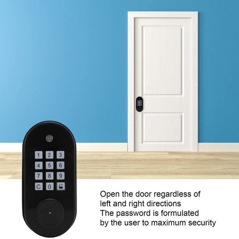 Digital Keyless Entry Door Lock Keypad Password Key Unlock Waterproof