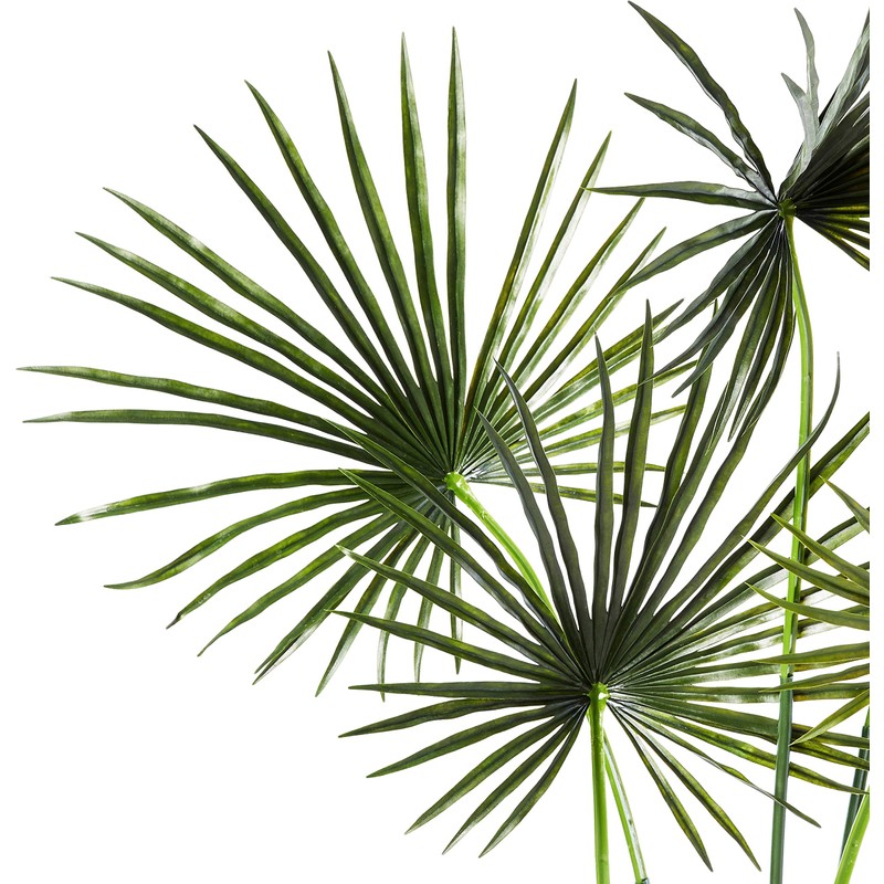 Nearly Natural Fan Palm Indoor/Outdoor UV Resistant Tree, 7'