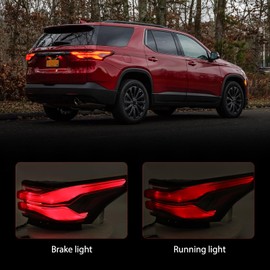 Huray Right LED Outer Tail Light Assembly Fit for Chevy Traverse 2022 2023 2024, RH Taillight w/Bulbs OE Style Tail lamp Rear Brake Lamp Replacement for 86785341 85133096 GM2805151 Passenger Side