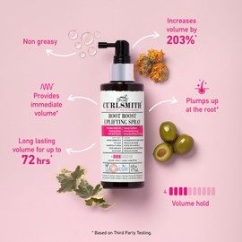 CURLSMITH - Root Boost Uplifting Spray, Volumizing Styling Spray, Medium Hold, for Wavy, Curly or Coily Hair, Vegan (177ml/6fl oz)