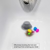 Seatery Bathtub Drain Hair Catcher with Drain Plug, Silicone Tub