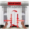 Cabinet Hardware Jig Punch Locator with Extended Ruler, Aluminum Alloy