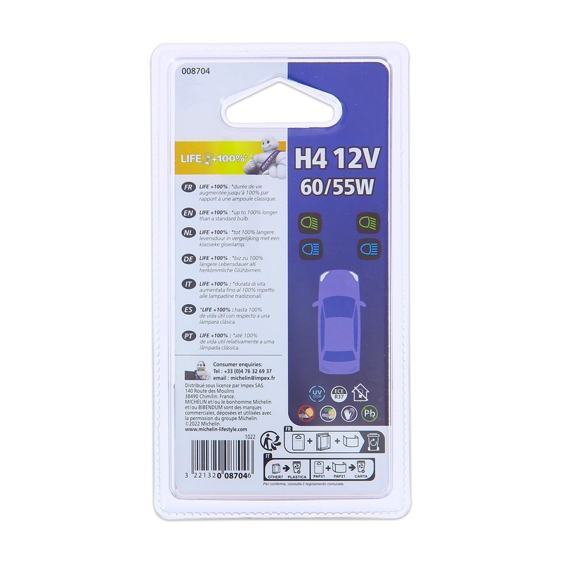 MICHELIN Life +50% 1 H4 12V 60/55W