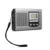 Portable Mini Radios FM/MW/SW Receiver with Digital Alarm Clock FM