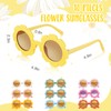 CHENGU Retro Flower Sunglasses Daisy Flower Headbands Set Groovy Party