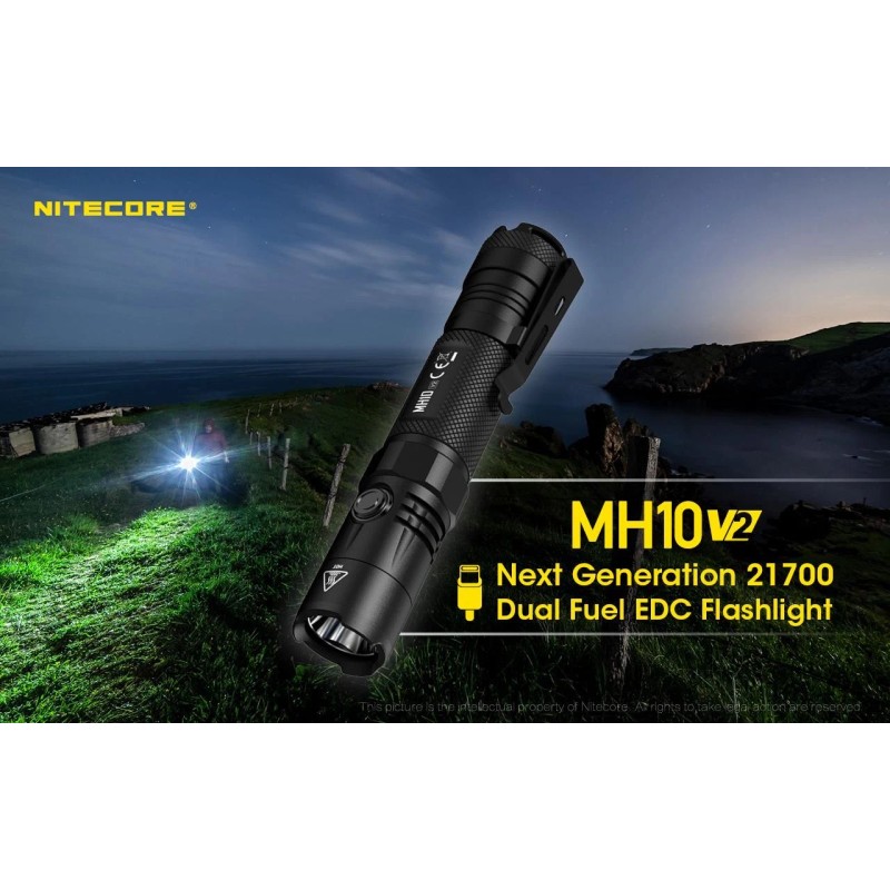 Nitecore MH25 PRO Multitask Hybrid Series Rechargeable Flashlight -3300 lumens