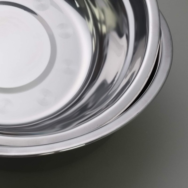 Dehouse Metal Mixing Bowls, Stainless Steel Serving Bowl, Set of