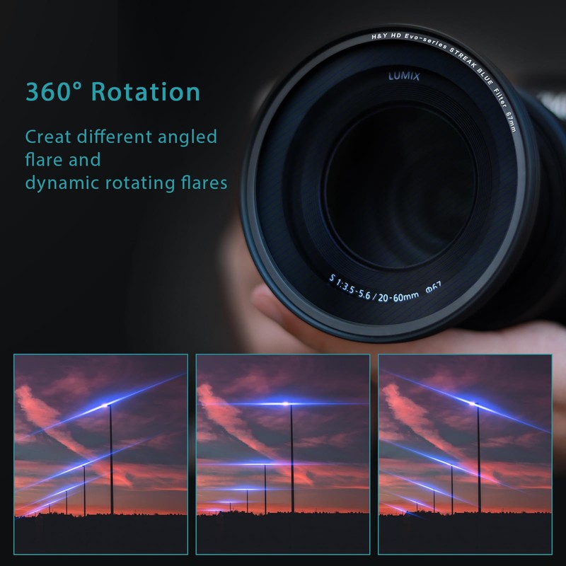 ESB67 H&Y HD Evo-Series Streak-Blue Filter Kit 67mm