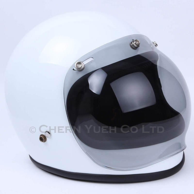 Chern Yueh Motorcycle Helmet Bubble Shield Visor (Light Smoke)