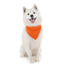 Mechaly Dog Plain Bandanas - 2 Pack - Scarf Triangle Bibs for Small, Medium and