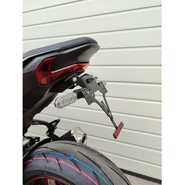 Short License Plate Holder for Kawasaki Z900 from 2025 License Plate Holder EVO Set Kawa Rear Conversion Z 900 SE GroFaTec Short Rear TailTidy for OEM Indicator